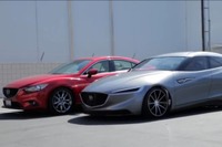 米大学、マツダ ディープ・オレンジ3 を提案…新型 アテンザ に負けない存在感［動画］ 画像