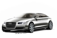 【フランクフルトモーターショー13】アウディ A8 改良新型、イメージスケッチを公開 画像