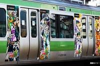 登場キャラは33体 「ジョジョの奇妙な冒険 ASB」発売、山手線一編成がまるごとジョジョ 画像