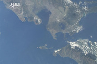 ISS「きぼう」日本実験棟、フィリピンの洪水災害をハイビジョンカメラで観測 画像