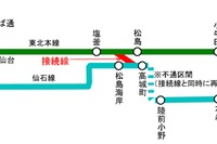 国交相、東北・仙石接続線の工事施行を認可…2015年度中の開業目指す 画像