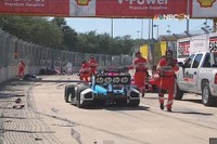 【INDYCAR 第18戦】琢磨、最終ラップでクラッシュ…ドライバーと観客にケガ人も［動画］ 画像