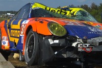 2台のポルシェ 911 がクラッシュ、宙を舞う…米ルマン［動画］ 画像