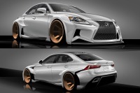 【SEMA13】レクサス IS 新型、迫力のカスタマイズカーを予告…大胆にワイドボディ化 画像