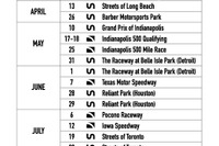 【INDYCAR】2014年シリーズの公式スケジュールを発表 画像