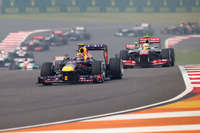【F1 インドGP】決勝、序盤から荒れ模様、タイヤ戦略にばらつき 画像