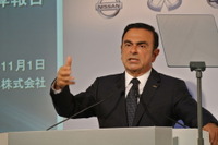 日産ゴーンCEO「改善策を説明するのが、CEOの責任」…業績予想下方修正で 画像