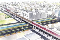 名鉄河和線青山駅付近の高架化が完了…11月16日から 画像