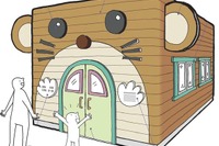 磐越西線津川駅に「ばんえつ物語」キャラクターを模した待合室 画像