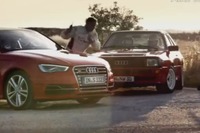 アウディ S3 新型と名車 スポーツクワトロ、サンレモを疾走…共通点は300ps［動画］ 画像