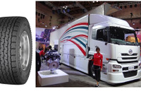 【東京モーターショー13】ミシュラン、UDトラックスの実験車両に X One を装着…燃費改善に貢献 画像