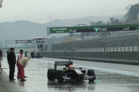 スーパーフォーミュラ富士テスト…雪と雨に見舞われつつも、来季型SF14の開発が進む 画像