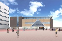 JR西日本、下関駅ビル3月16日オープン…旧駅舎の三角屋根が「復活」 画像