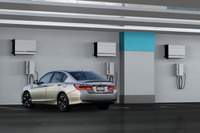 ホンダ、壁掛け式のEV・PHV用普通充電器 HEH55 開発 画像