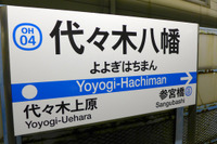 小田急、駅ナンバー入りの駅名標が登場 画像