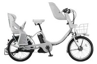 ブリヂストンサイクル、3人乗りに対応した電動アシスト自転車「bikke 2 e」を発売…2014年モデル 画像
