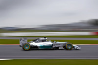 【F1】メルセデスAMG、ヘレステストはフロント・ウイング破損もベストラップ 画像