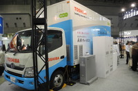 【ENEX14】ビルの省エネ、創エネ、蓄エネを体感できる未来キャラバン…東芝エレベータ 画像