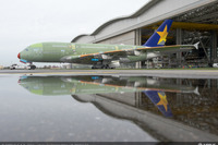エアバス、スカイマーク向けA380初号機の構造部分組み立てを完了 画像