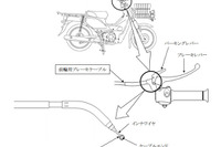 【リコール】ホンダ スーパーカブ110MD など、前輪ブレーキが効かなくなるおそれ 画像