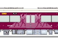 阪急、宝塚歌劇100周年記念のラッピング列車運行 画像