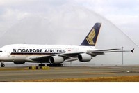 シンガポール航空の大型旅客機エアバス A380がインドへ就航 画像