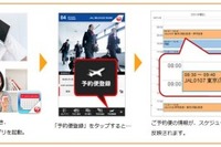 JAL、スマートフォンアプリ「JAL　Schedule」をスケジュール管理ソフトに登録できる新サービス 画像