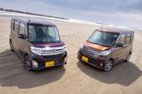 【ダイハツ タント & 日産 DAYZ ルークス 300km 試乗】販売ランキング王者 vs 最新モデル、装備とスペックを比較 画像