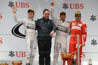 【F1 中国GP】ハミルトン、メルセデスの1-2勝利を完全リード...可夢偉は18位 画像