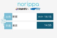 ジョルダン、わざと遠回りする乗換検索アプリを提供 画像