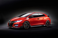 ホンダ シビック タイプR 次期型、メルセデス A45AMG を従えて開発テスト 画像