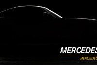メルセデスの新型スポーツカー、AMG GT を予告…シルエットが見えた 画像
