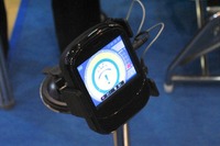 【運輸システムEXPO14】居眠り警報器「スリープバスター」が進化、ウェアラブルタイプも 画像