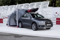 アウディ Q3 がテントに直結「キャンピングテント」 画像