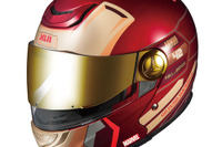 アイアンマンとウォーマシンがバイク用ヘルメットに 画像