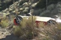 フェラーリ 360 モデナ、峠道から逸脱事故…横転の瞬間［動画］ 画像