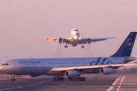 スペインの空港でニアミス、事故寸前の瞬間映像［動画］ 画像
