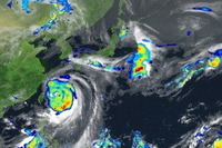 JAXA、GPM主衛星による大型台風8号観測映像を公開 画像