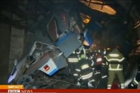ロシア・モスクワの地下鉄脱線事故、直後の映像［動画］ 画像