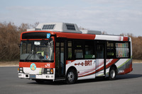 気仙沼線BRTの電気バス、運行再開 画像