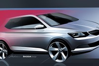 シュコダの主力コンパクトカー、ファビア …新型を予告 画像