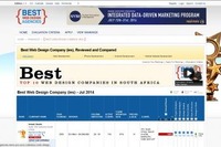 南アフリカ、ウェブデザイン会社 トップ9社発表 画像