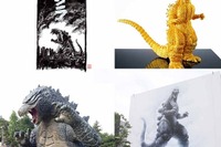 ゴジラが東京をジャック…巨大壁画やオブジェが繁華街に出没 画像