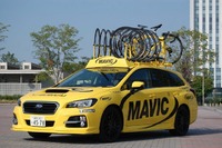 スバル レヴォーグに、自転車レース“レスキュー仕様“登場 画像