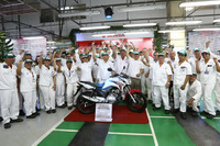 ホンダ、ブラジルで二輪車累計生産台数2000万台を達成 画像