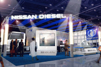 エコプロダクツ、日産ディーゼルがクオンのトレーラを初出展 画像