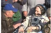 ISS第39次/第40次長期滞在クルーがTMA-12M宇宙船で無事着陸 画像