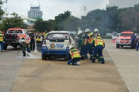 JAF、タイでレース中の事故発生時における救出訓練を実施 画像