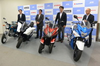 国内二輪車4社、2020年国内販売100万台に向けた取り組みを説明 画像