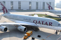 カタール航空、A380第1号機を受領…10月よりロンドン路線で運航開始へ 画像